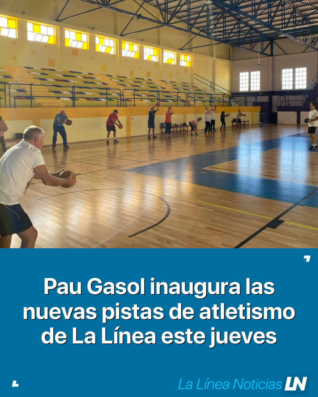 Pau Gasol inaugura las nuevas pistas de atletismo de La Línea este jueves