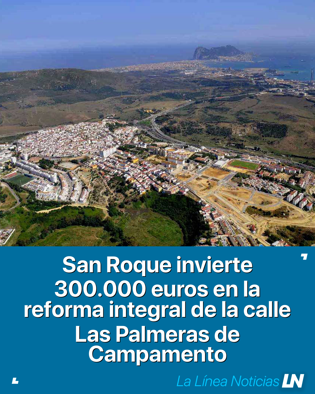 San Roque invierte 300.000 euros en la reforma integral de la calle Las Palmeras de Campamento